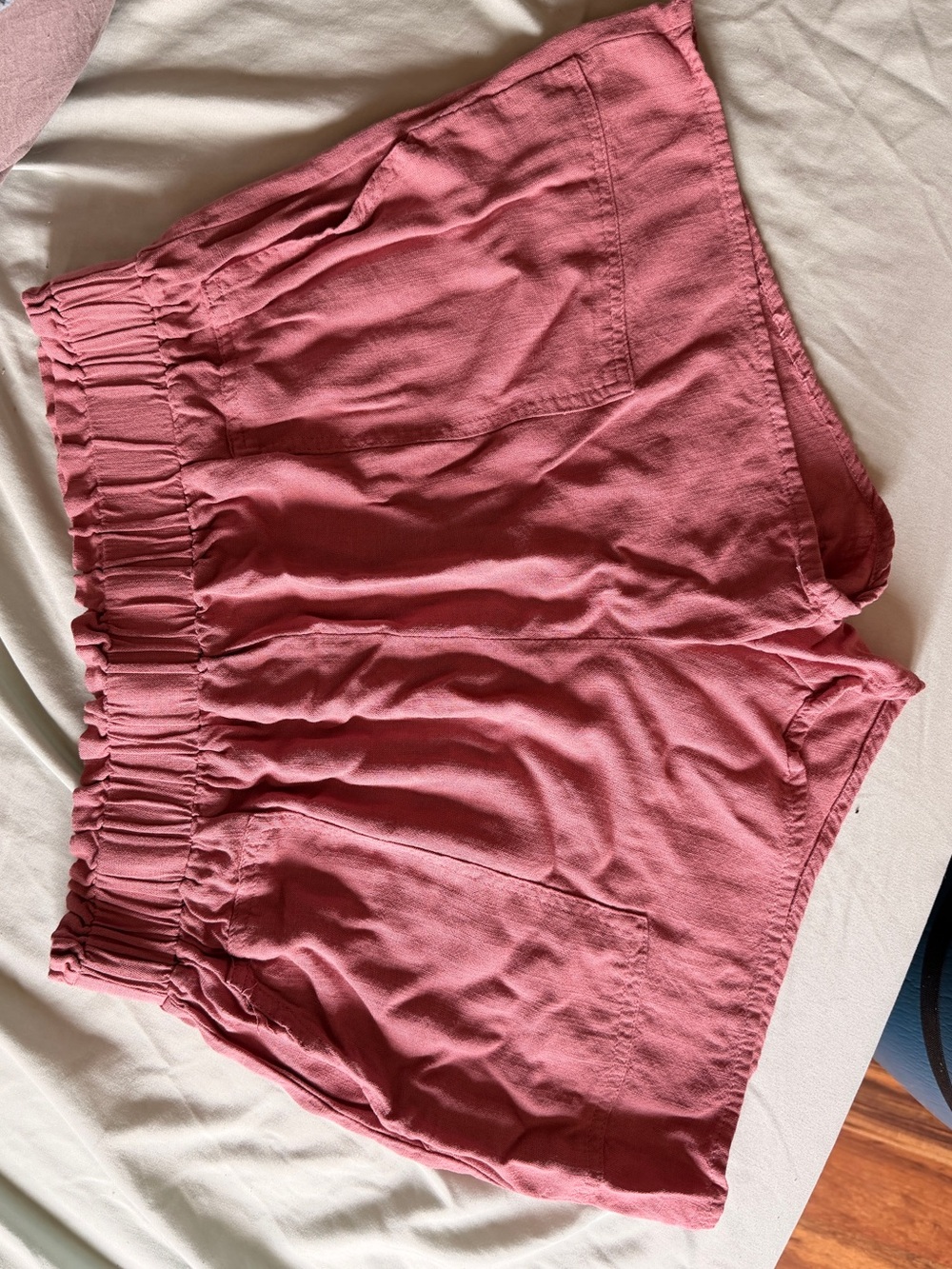 Women's Elastic-Waist Casual Shorts - Dusty Rose